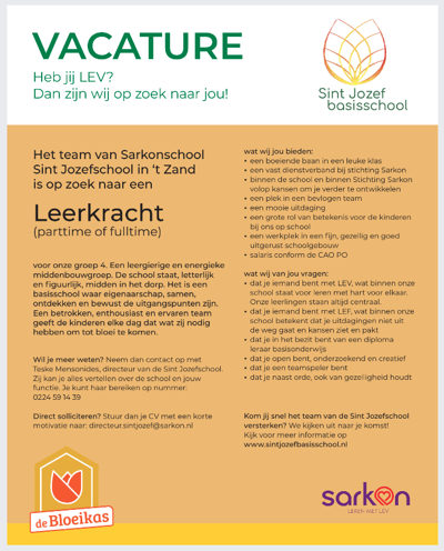 Vacature groep 4 2023